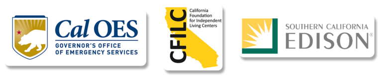 Cal OES, CFILC, and SoCal Edison logos